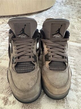 Jordan 4 Gray Suede